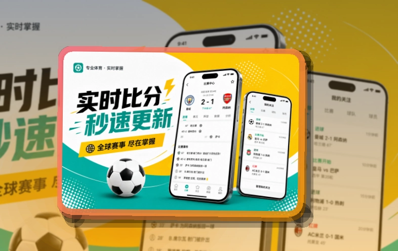 圆环亮点区 · 直播比分App · 赛事信息跟进更连贯界面展示